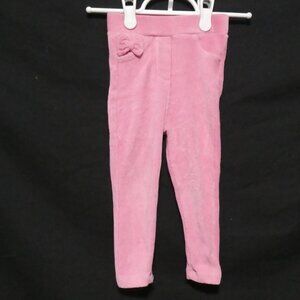 KOTON BABY | 12-18 months | Soft Pink Corduroy Pants With Shiny Fibers and Bow